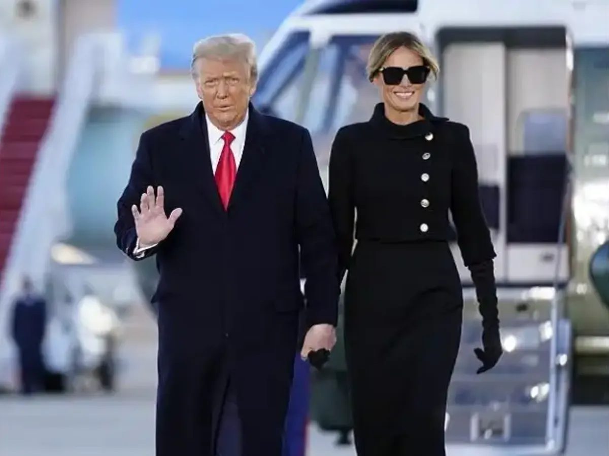 Donald Trump and Melania Trump.