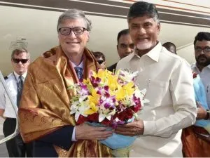 Bill gates and N Chandrababu Naidu