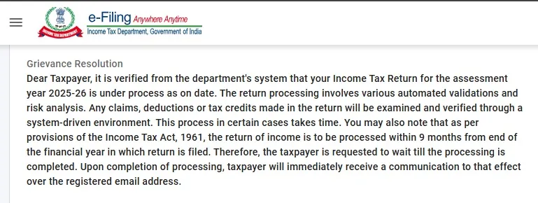 Income Tax department 