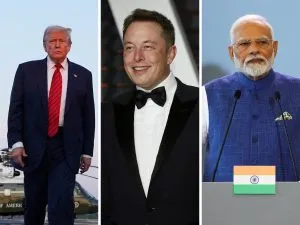 Trump Musk Modi