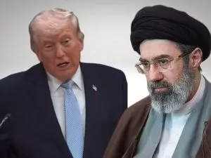 Donald Trump and and Mojtaba Khamenei