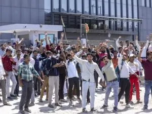 Noida Workers Protest