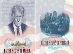 US Special Edition Passport with Donald Trump picture