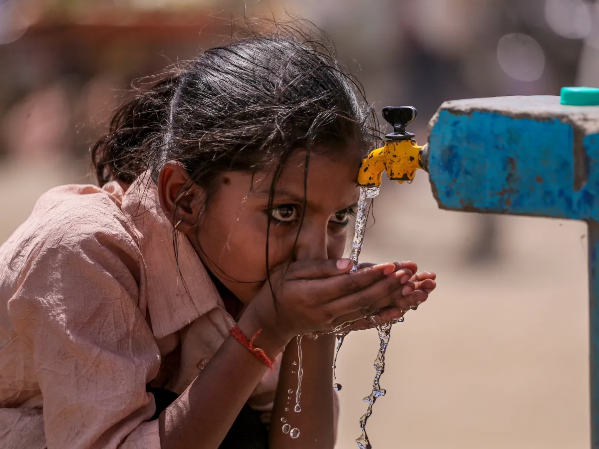 drinking water