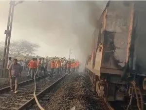 Rajdhani Express Fire