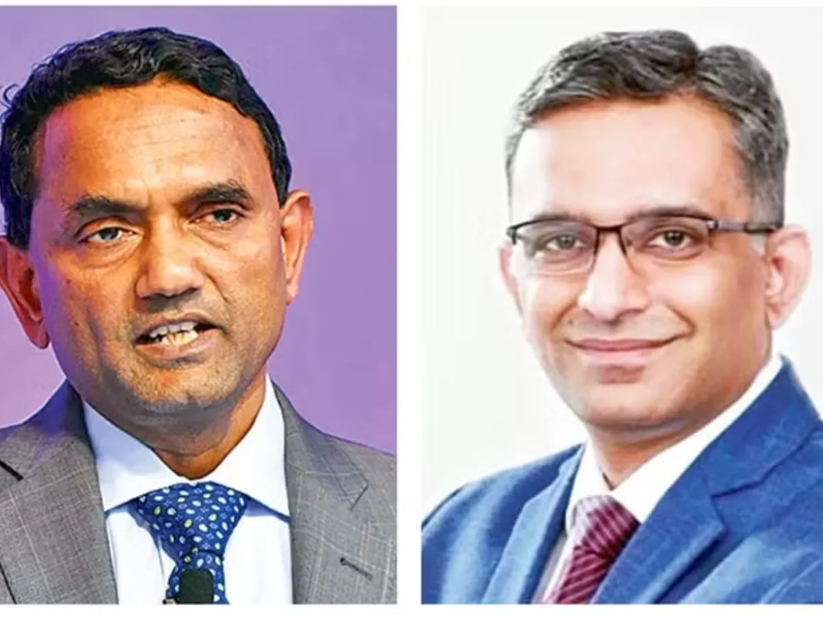 K Krithivasan, CEO & MD, TCS; and Samir Seksaria, CFO, TCS