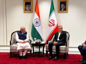 PM Modi meets Iranian President Pezeshkian