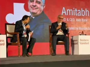 Amitabh Chaudhry, MD and CEO of Axis Bank at Business Standard BFSI Insight Summit 2026.